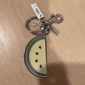 Coach Watermelon Slice Keychain/ Bag Charm